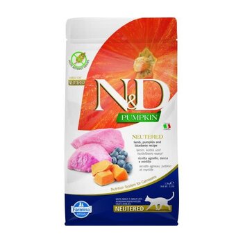Farmina N&D Pumpkin Grain Free Neutered Cat Lamb & Blueberry 3.3lb
