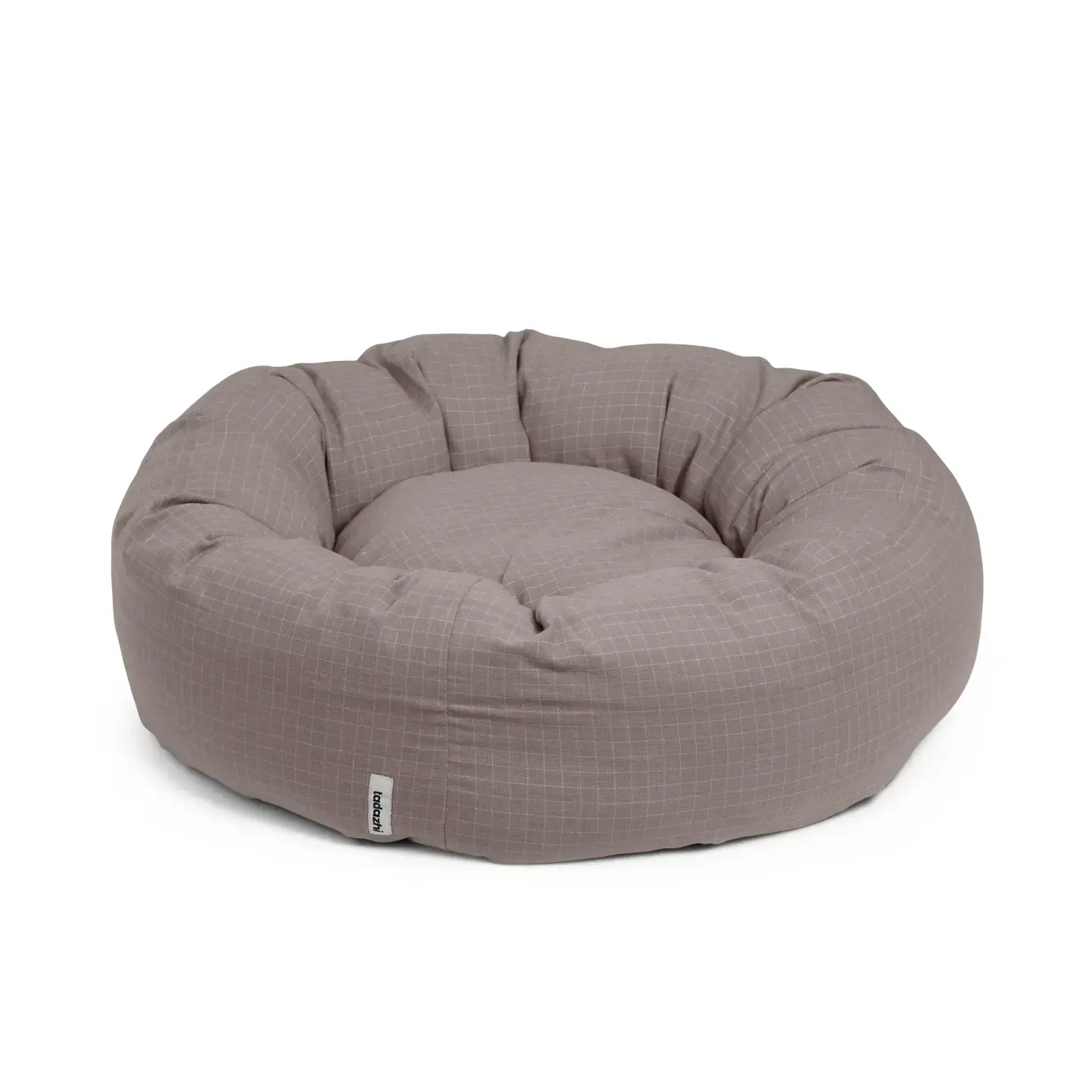 Tadazhi Donut bed chequered Dark sand- Medium