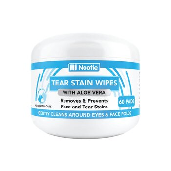 Nootie Tear Stain Wipes with Aloe Vera- Dogs/Cats