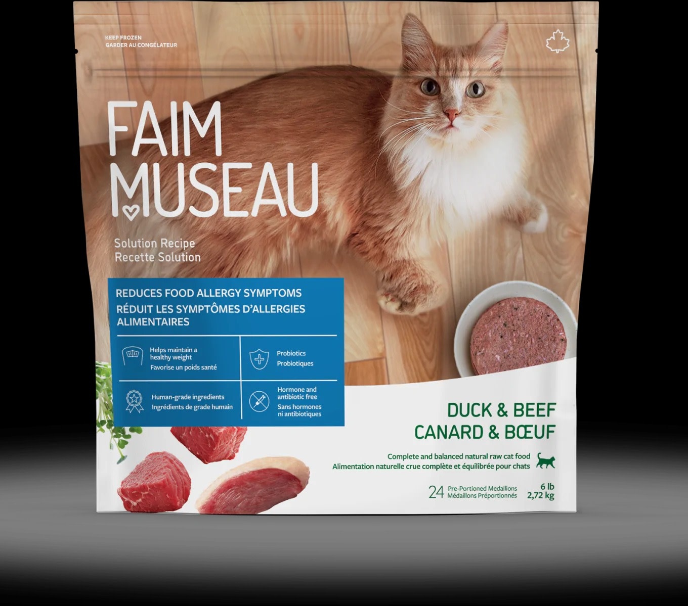 Faim Museau Duck & Beef for cats 6lb