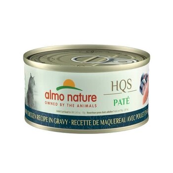 Almo Nature Hqs Paté Mackerel And Chicken In Gravy 2.47oz