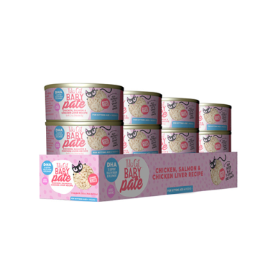 Tiki Cat Baby Pate Chicken, Salmon & Chicken Liver Recipe 2.4oz