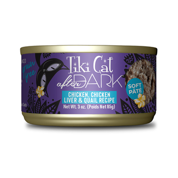 Tiki Cat After Dark Pate Wild Chicken & Quail Recipe 3oz