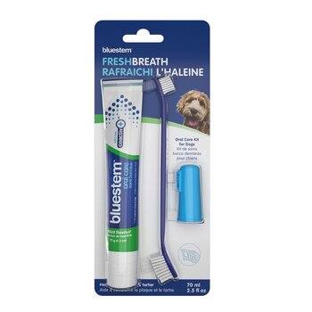 Bluestem Oral Care Kit for Dogs Vanilla Mint Flavoured