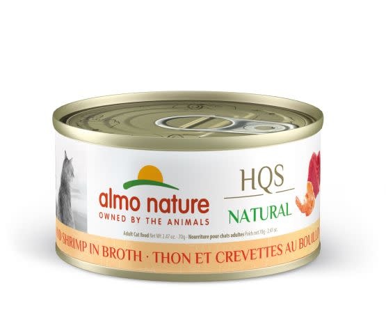 Almo Nature Hqs Natural Tuna And Shrimp In Broth 2.47oz