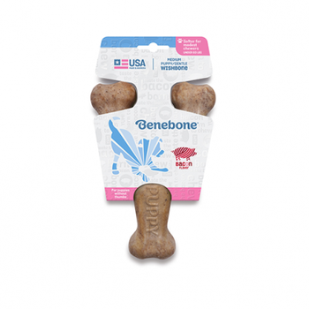 Benebone Puppy Wishbone Bacon Medium