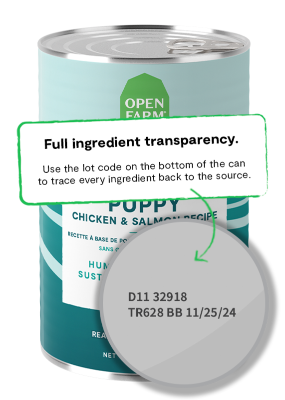 Open Farm Puppy Chicken & Salmon Recipe Pâté 12.5oz