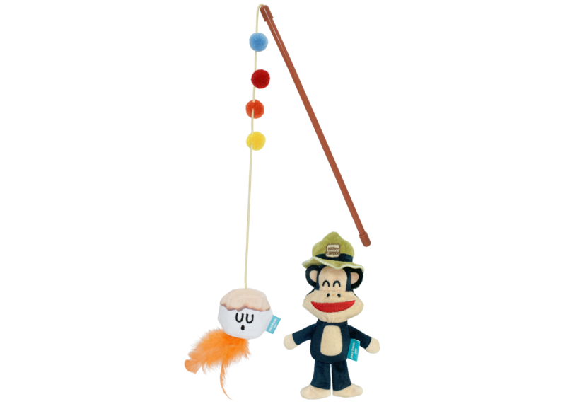 Multipet Paul Frank Marshmallow Wand Cat Toy