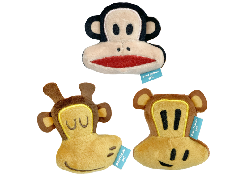 Multipet Paul Frank Character Heads Cat Toy