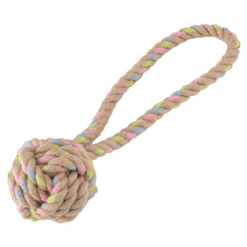 Beco Pets Hemp Ball with Loop