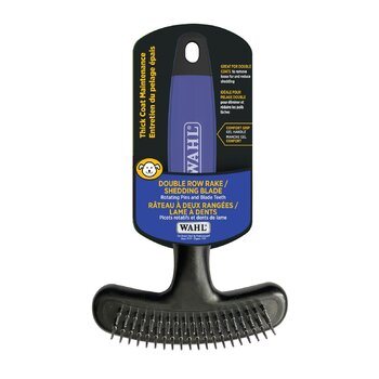 Wahl Wahl Double Row Rake/Shedding Blade Combo Brush Dog