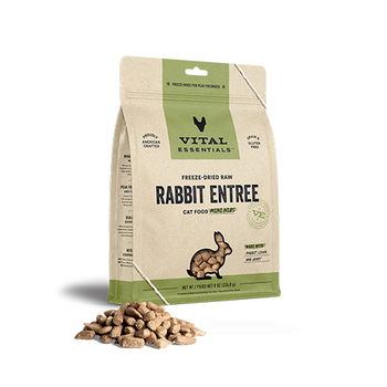 Vital Essentials Vital Essentials Freeze-Dried Raw Rabbit Entree Cat Food Mini Nibs 8 oz