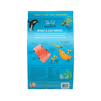 Tiki Cat Trout & Menhaden Fish Meal Recipe Dry Cat Food 12lb