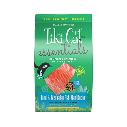 Tiki Cat Trout & Menhaden Fish Meal Recipe Dry Cat Food 12lb