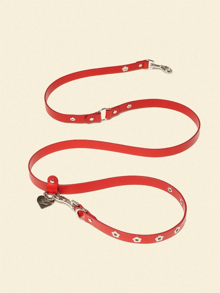 Little Beast Flower Power Leash - Ruby One Size