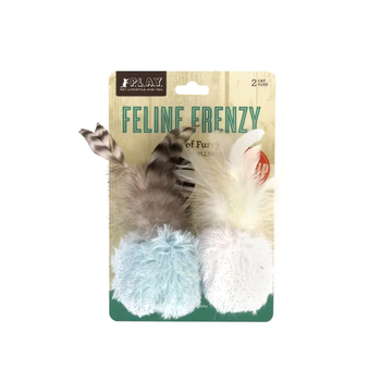 PLAY Feline Frenzy Plush Catnip - Balls of Furry  2 Pk