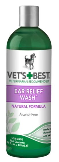 Vet's Best Ear Relief Wash Dog 16oz