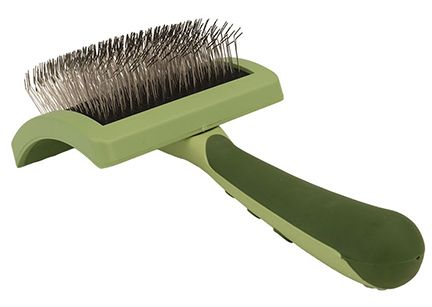 Coastal Pet Products Curved Firm Slicker Brush, Coated Tip Long & Medium hair