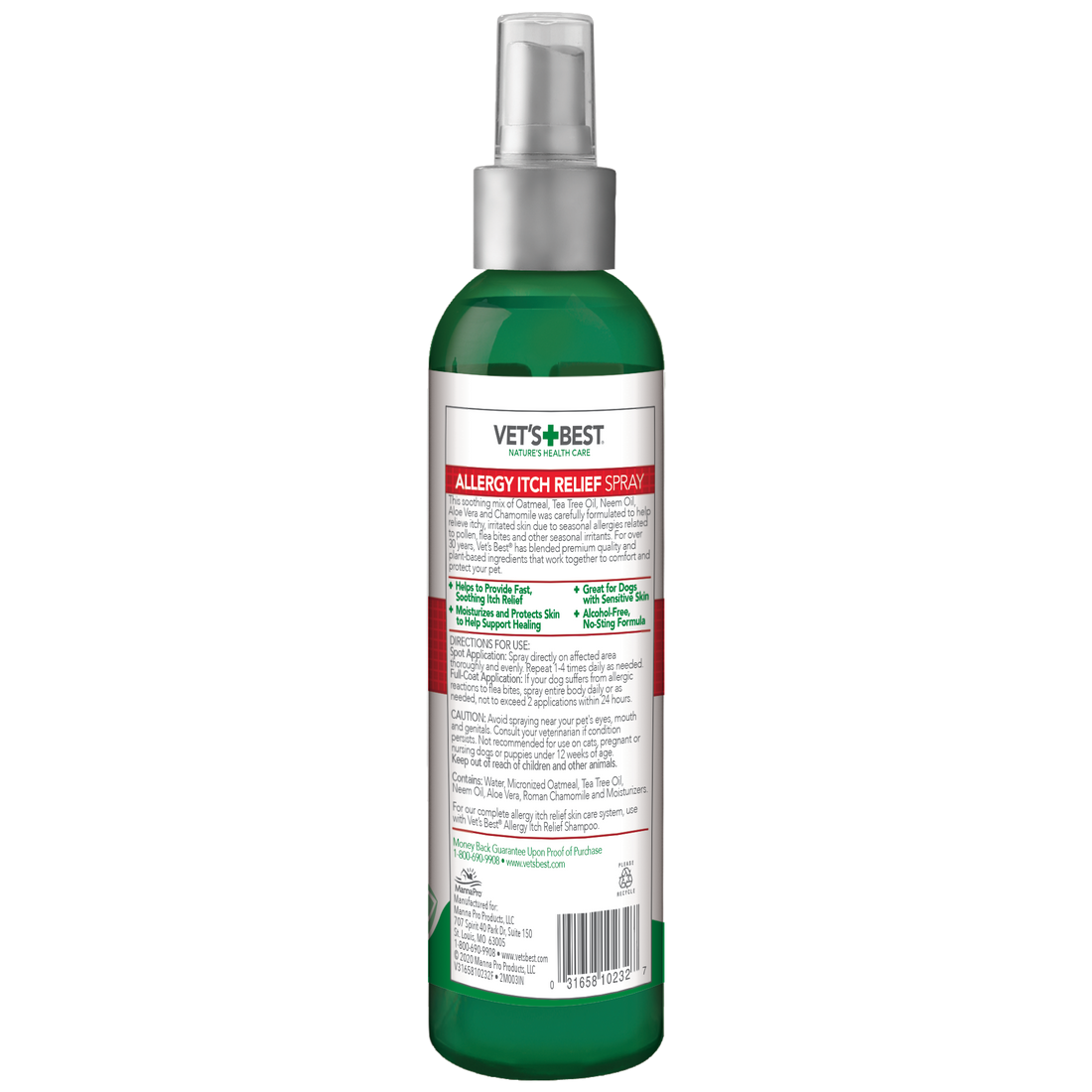 Vet's Best Allergy Itch Relief Spray for Dog 8oz