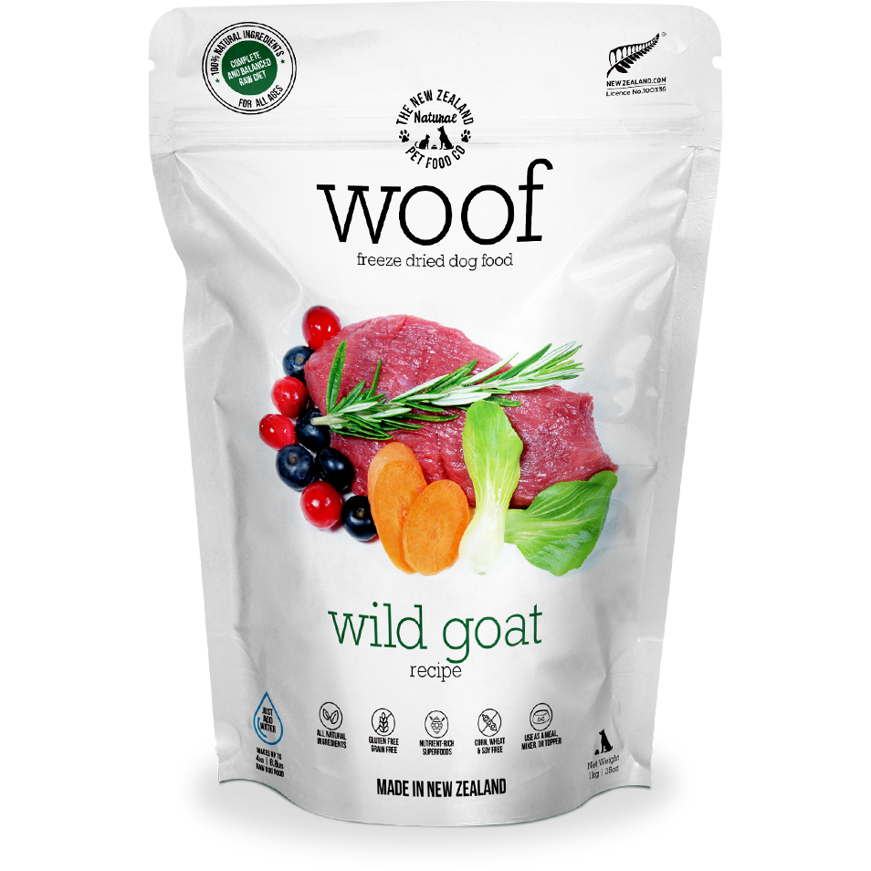 The New Zealand Natural Pet co. Woof Wild Goat