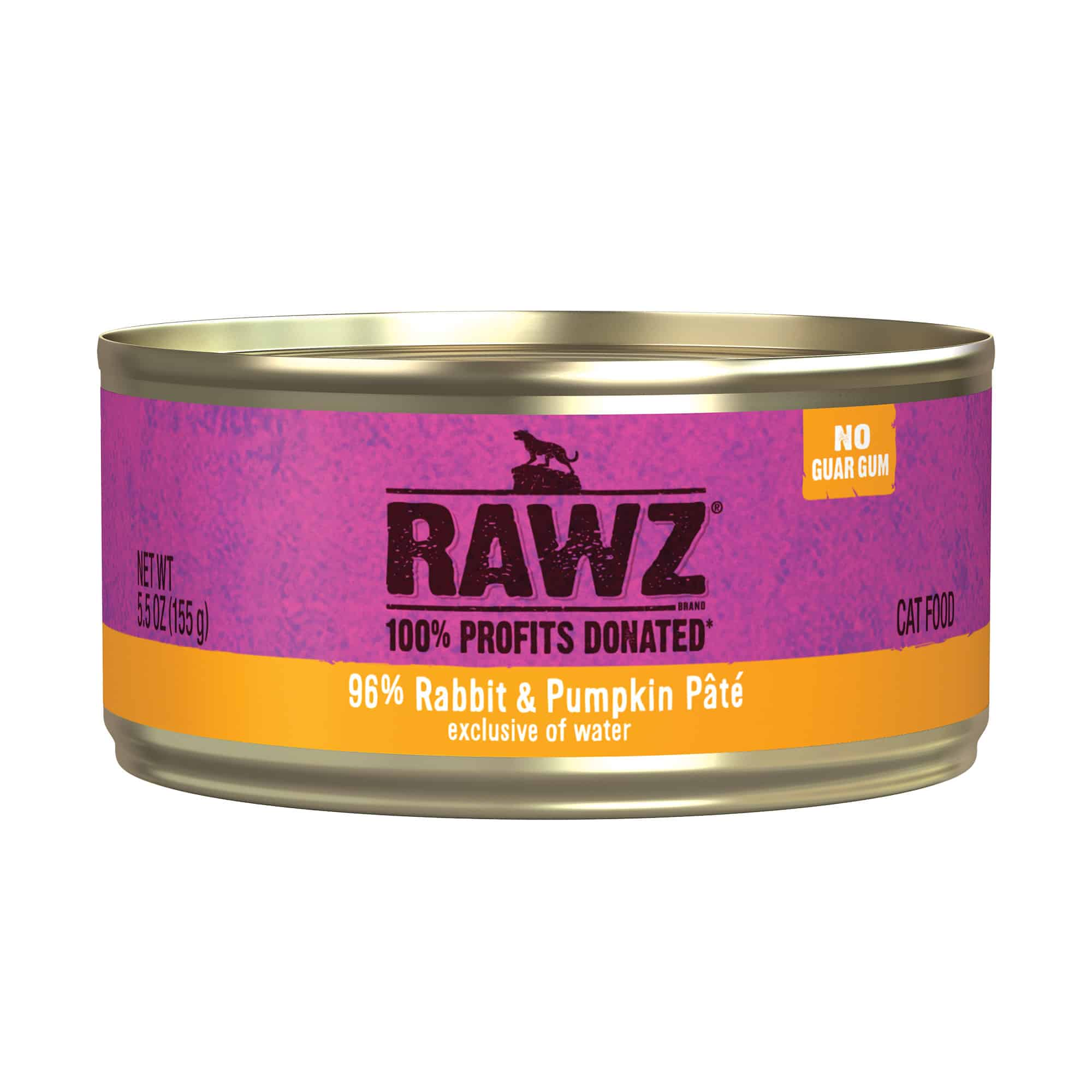 Rawz Natural PetFood 96% Rabbit & Pumpkin Pâté Wet Cat Food 3 oz