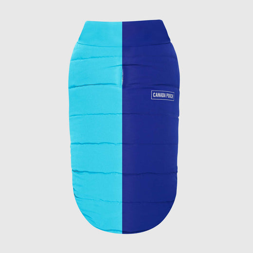 Canada Pooch Reversible Puffer Vest - Blue Teal