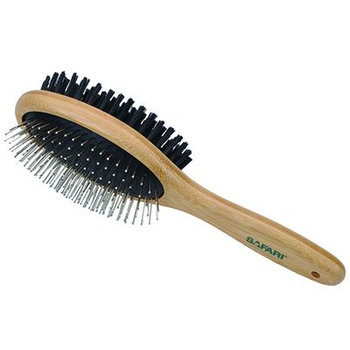 Coastal Pet Products Safari Bamboo Combo Brush Medium Dog