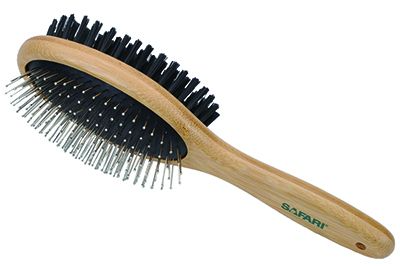 Coastal Pet Products Safari Bamboo Combo Brush Medium Dog