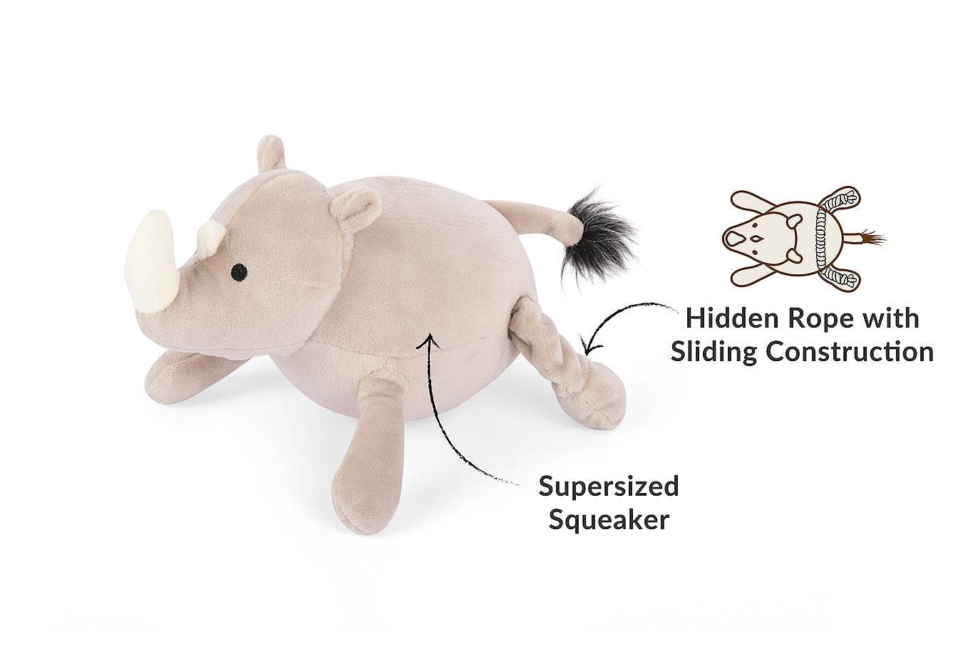 PLAY Plush Toy - Rhino