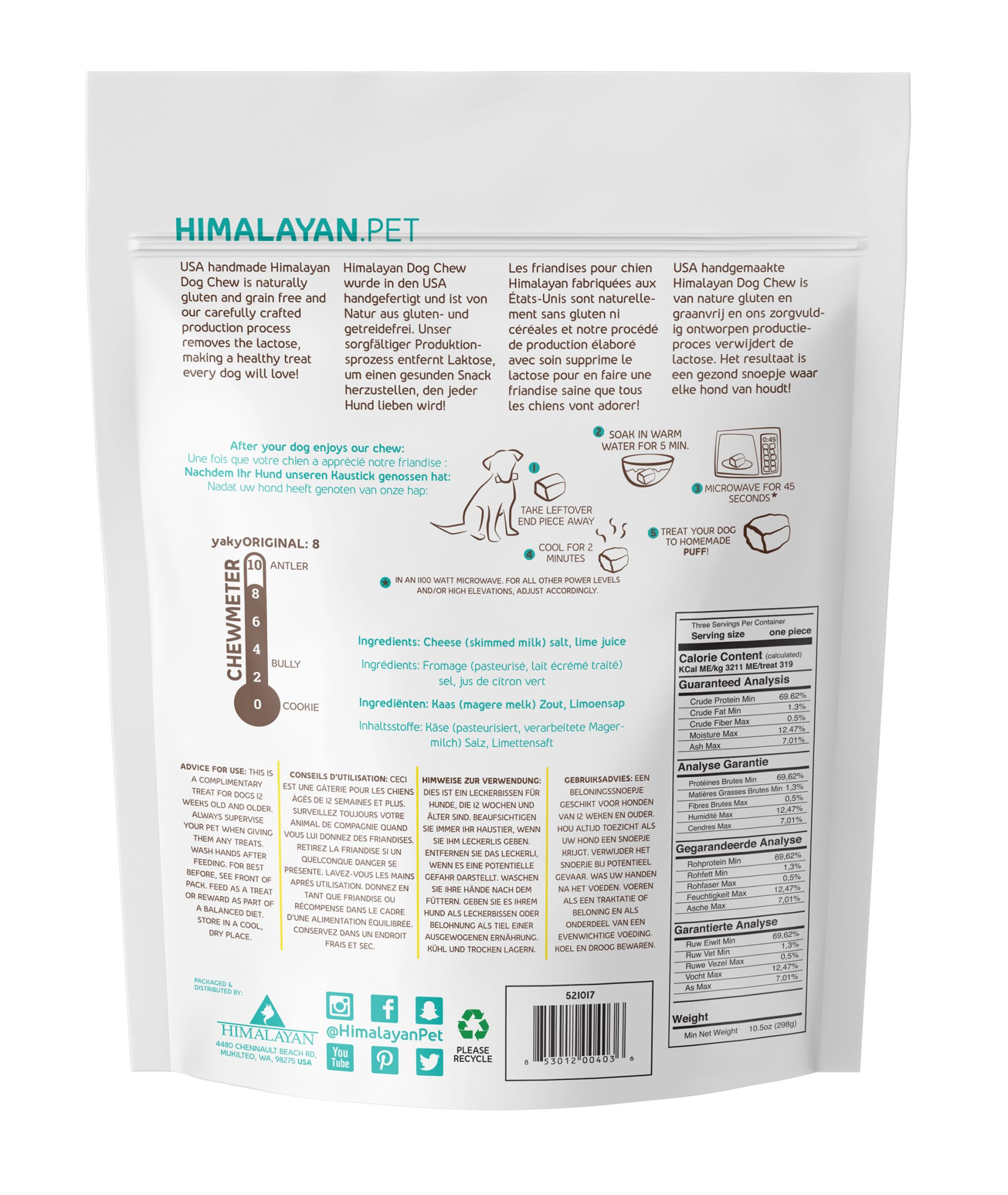 Himalayan Dog Chew Himalayan Yaky Original Cheese