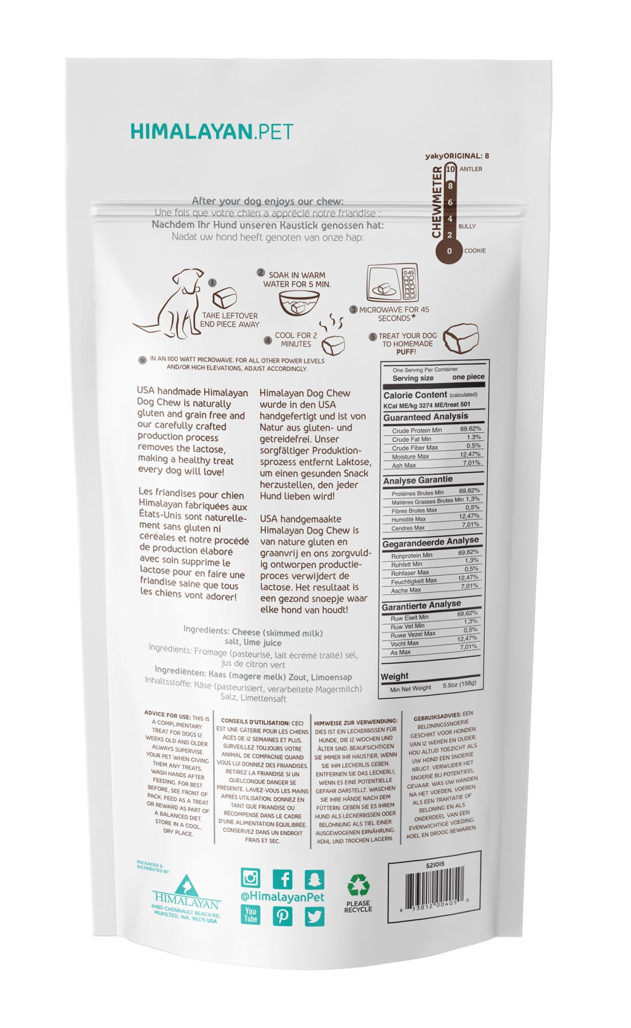 Himalayan Dog Chew Himalayan Yaky Original Cheese