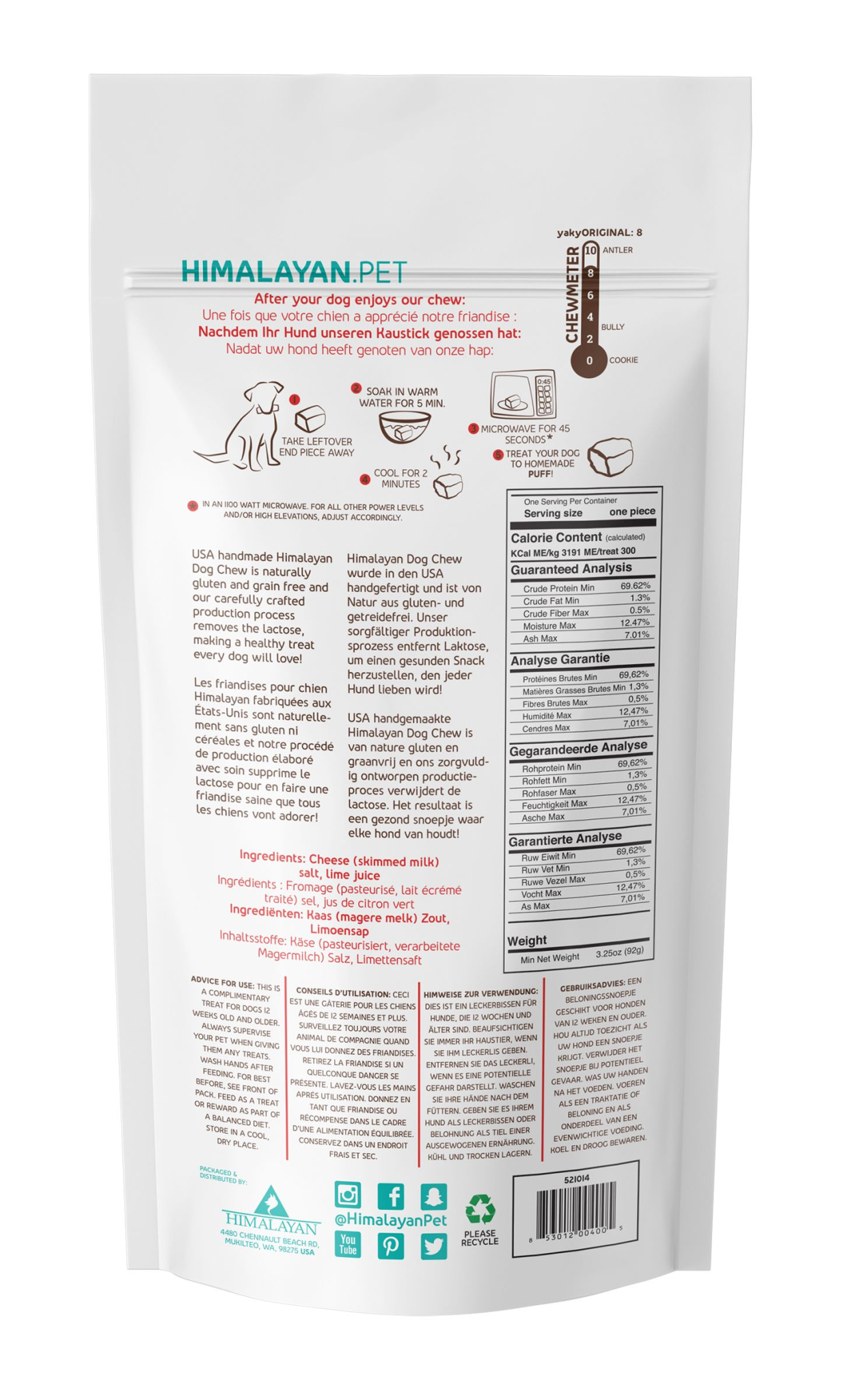 Himalayan Dog Chew Himalayan Yaky Original Cheese