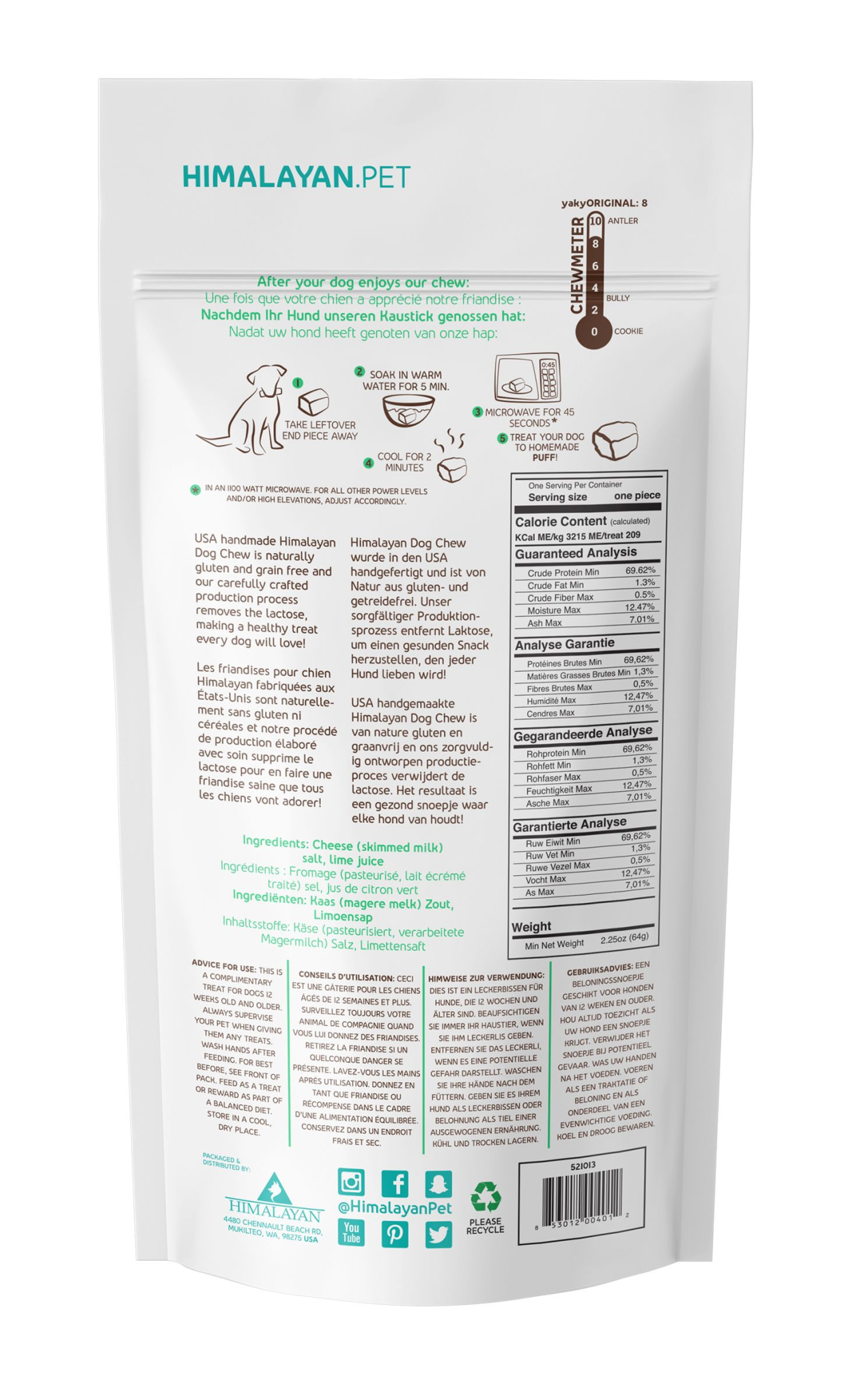 Himalayan Dog Chew Himalayan Yaky Original Cheese