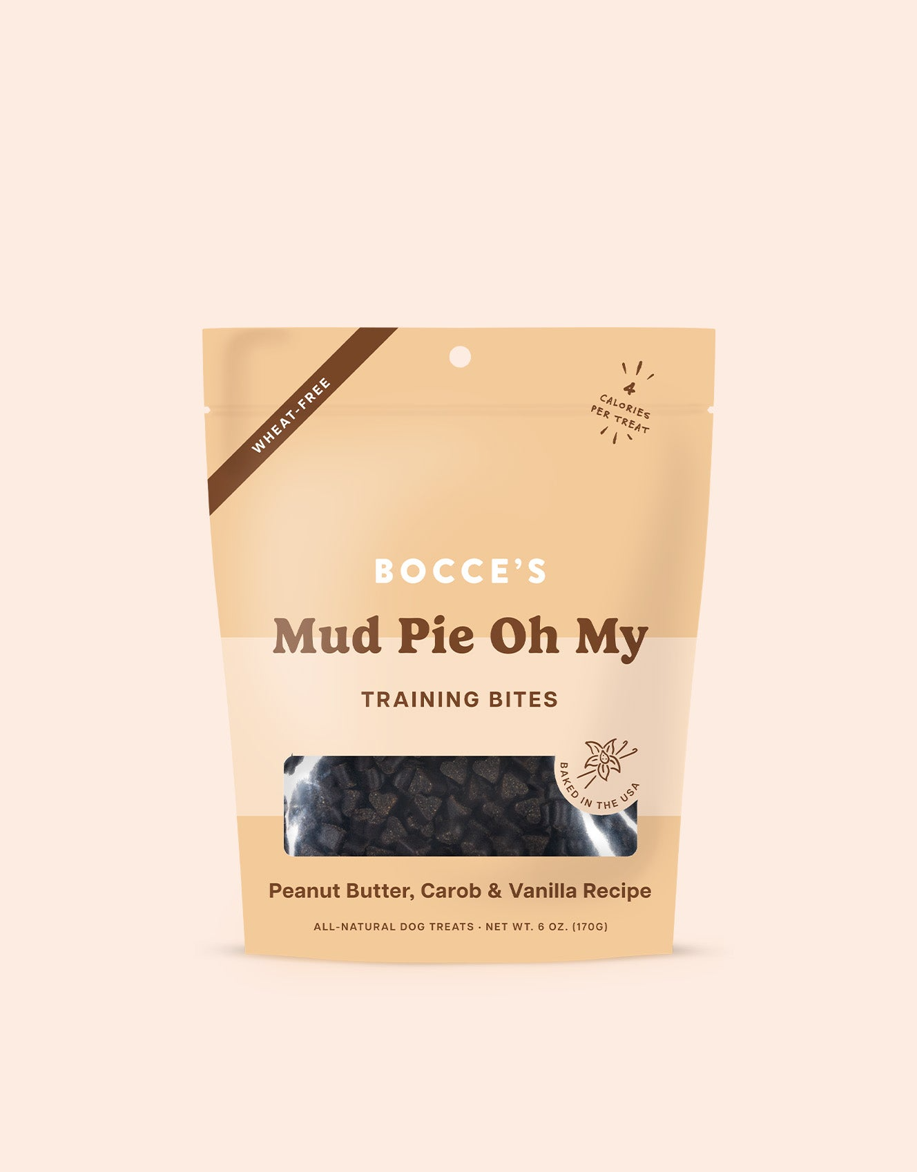 Bocce's Bakery Mud Pie Oh My Training Bites - PB, Carob & Vanilla recipe 6oz