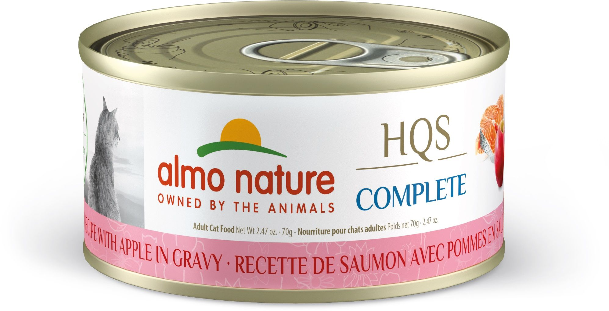 Almo Nature HQS Complete Cat Salmon with Apple in Gravy 70g