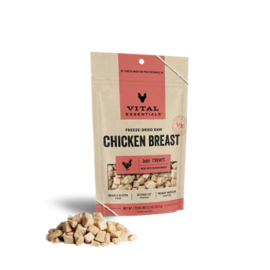 Vital Essentials Freeze-Dried Raw Chicken Breast Dog Treats