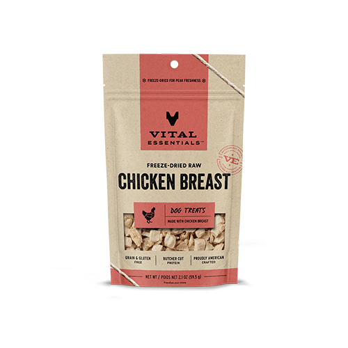 Vital Essentials Freeze-Dried Raw Chicken Breast Dog Treats