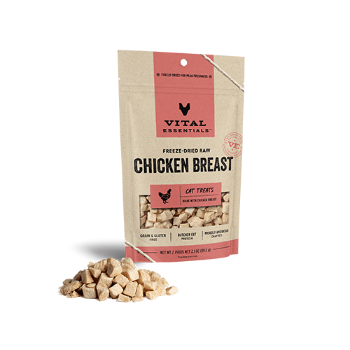 Vital Essentials Freeze-Dried Raw Chicken Breast Cat Treats