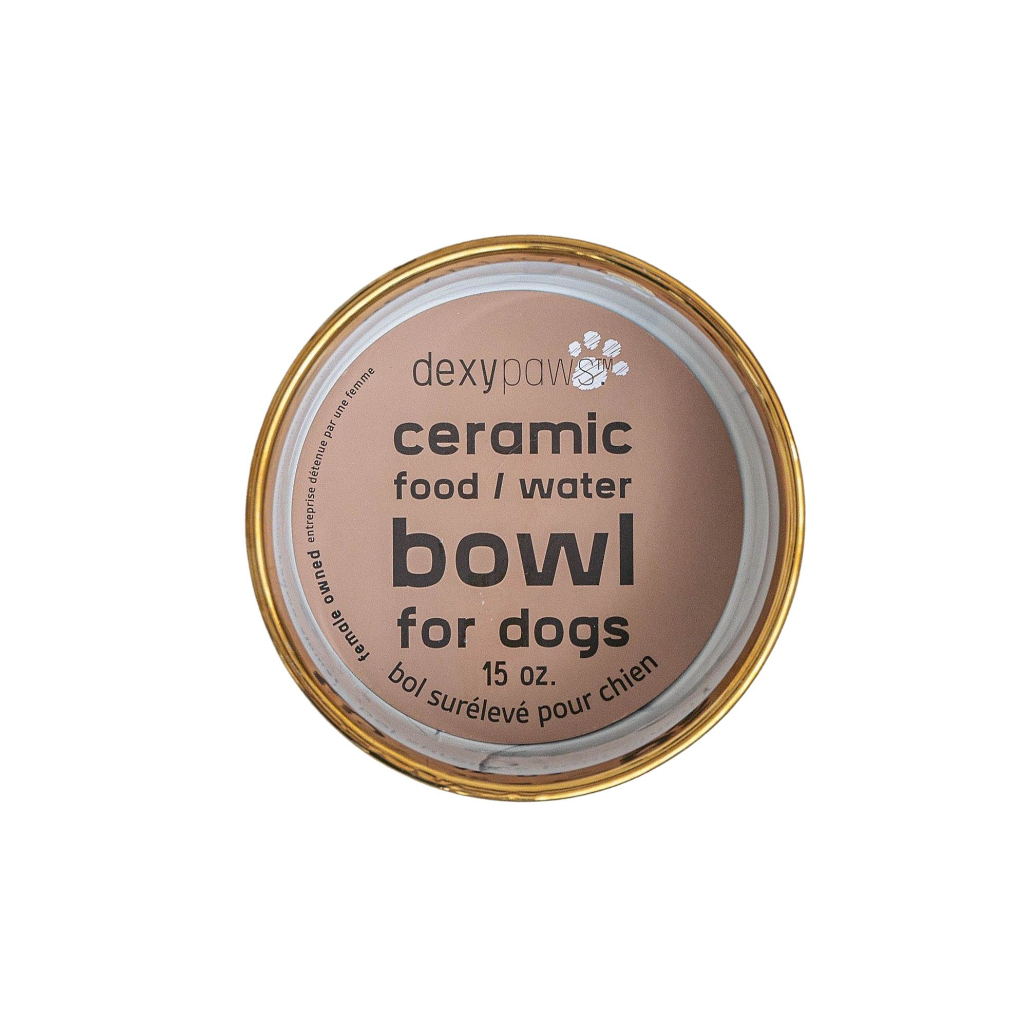 dexypaw Ceramic Dog Bowl 15oz