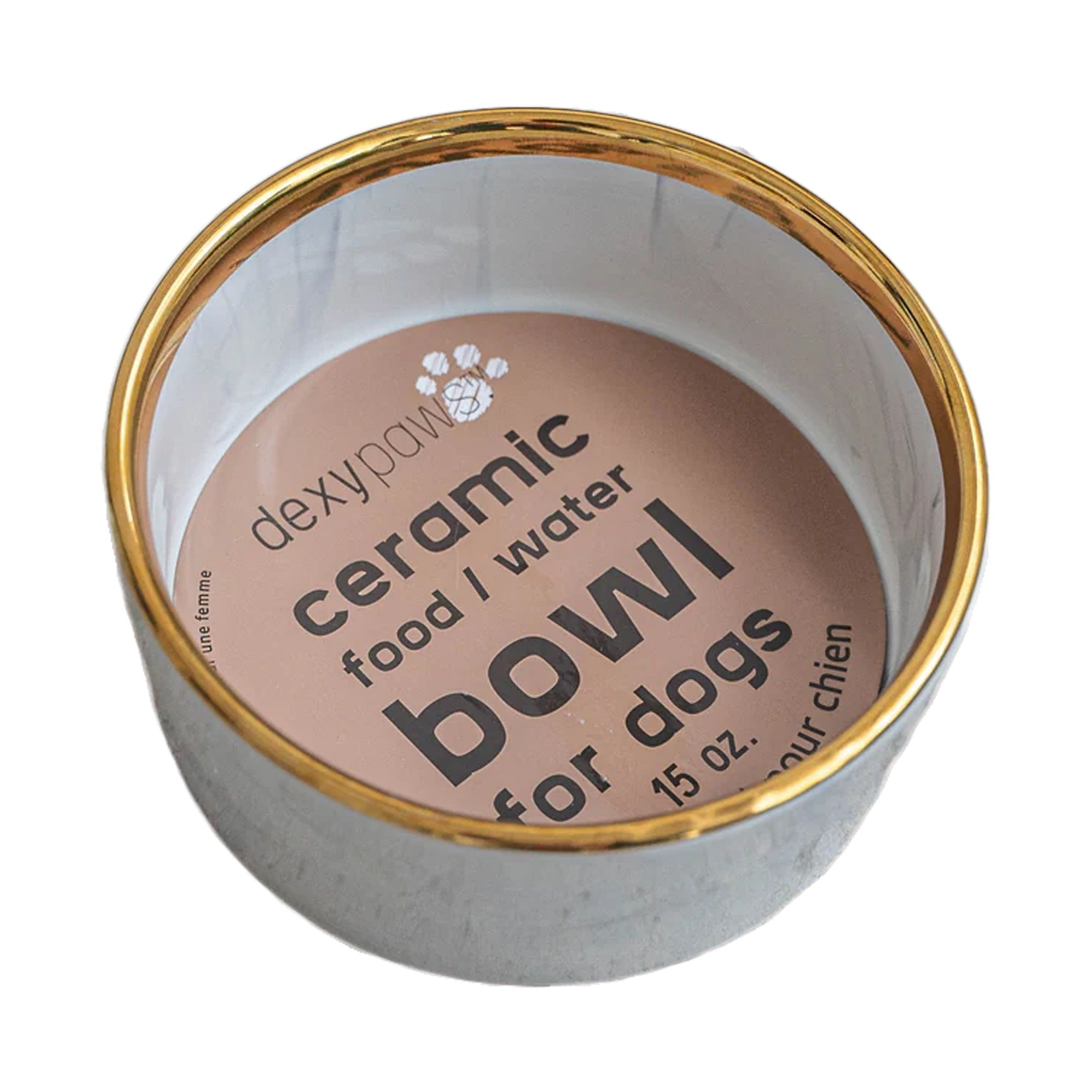 dexypaw Ceramic Dog Bowl 15oz