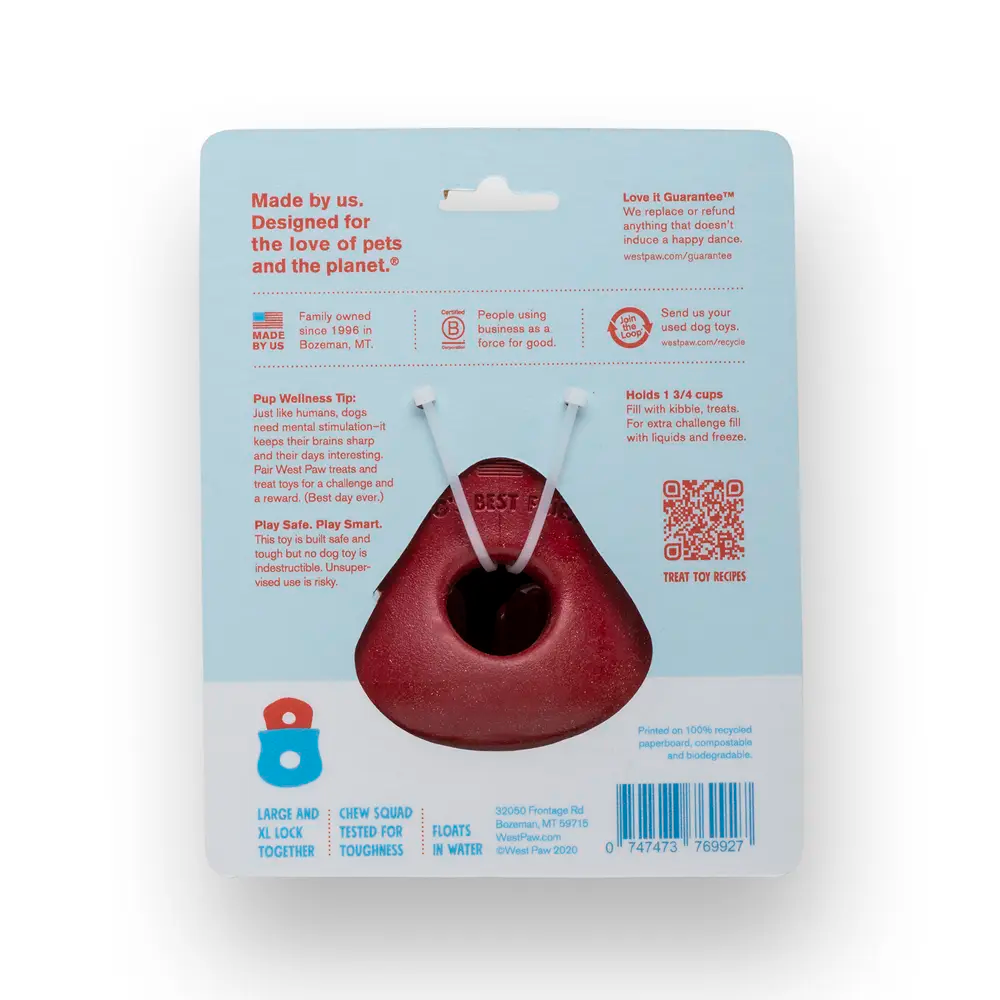 West Paw Toppl Large 4″