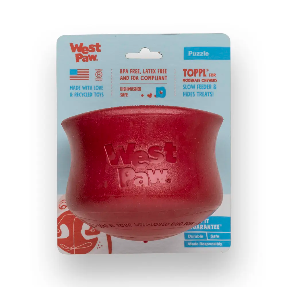 West Paw Toppl Large 4″