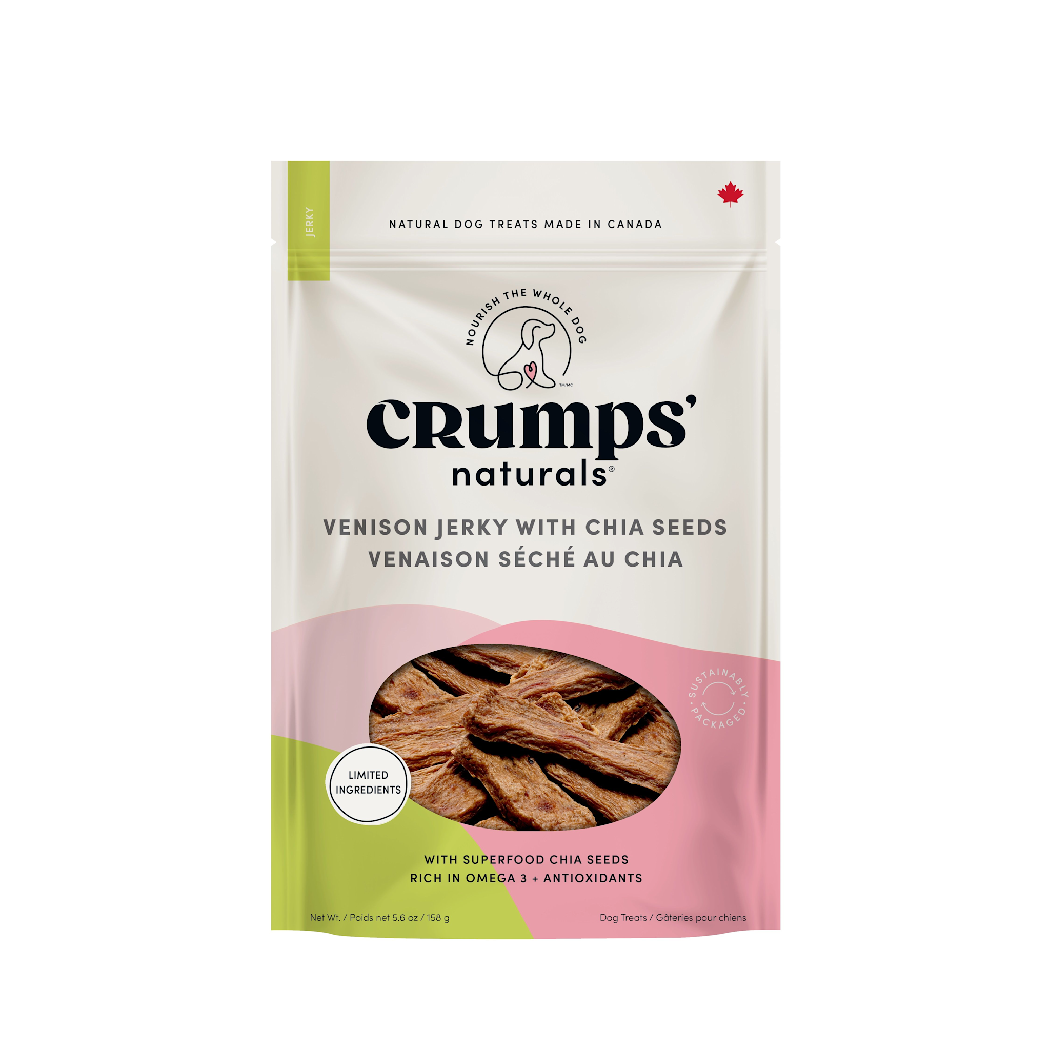 Crumps Venison Jerky With Chia Seeds 158g