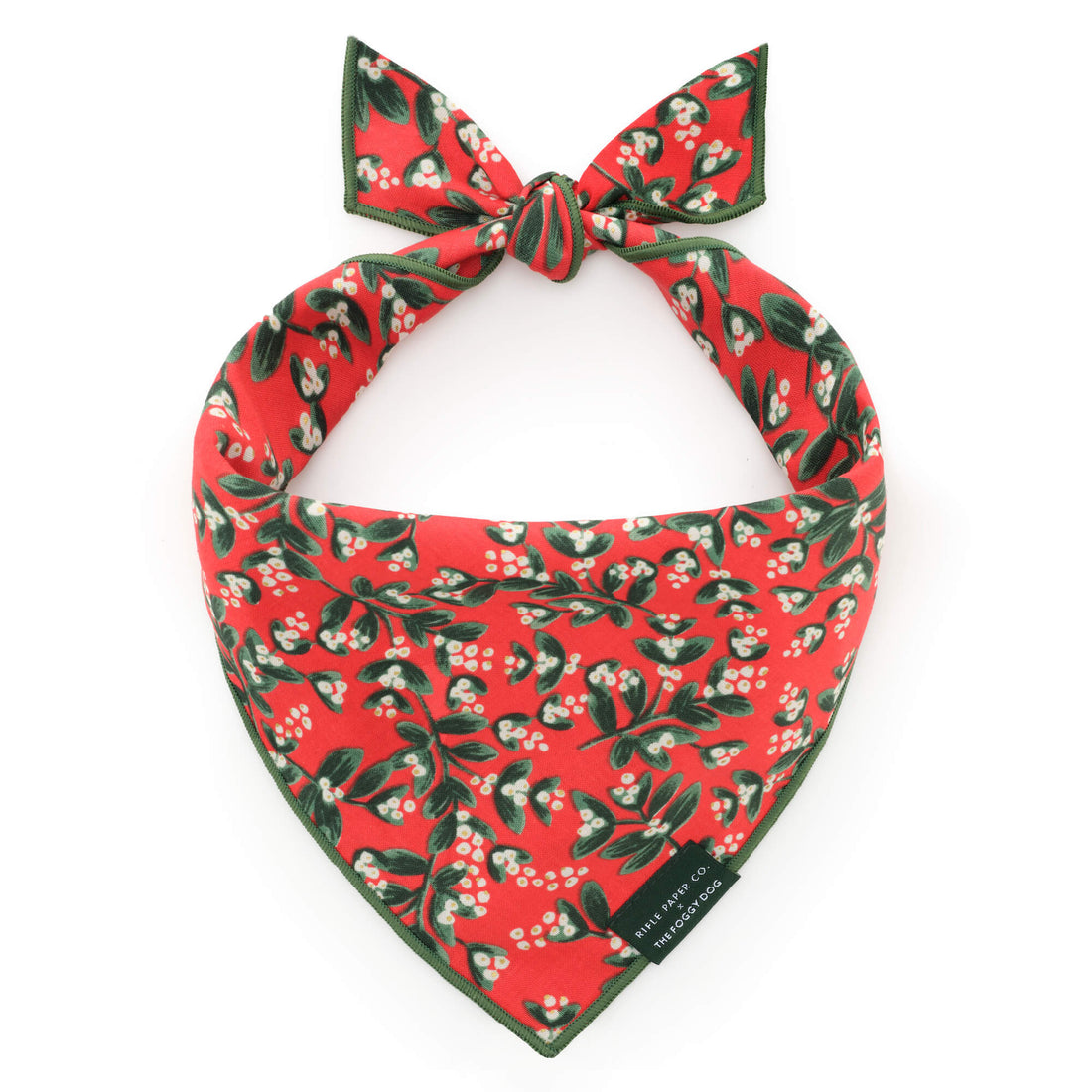 The Foggy Dog Mistletoe Dog Bandana