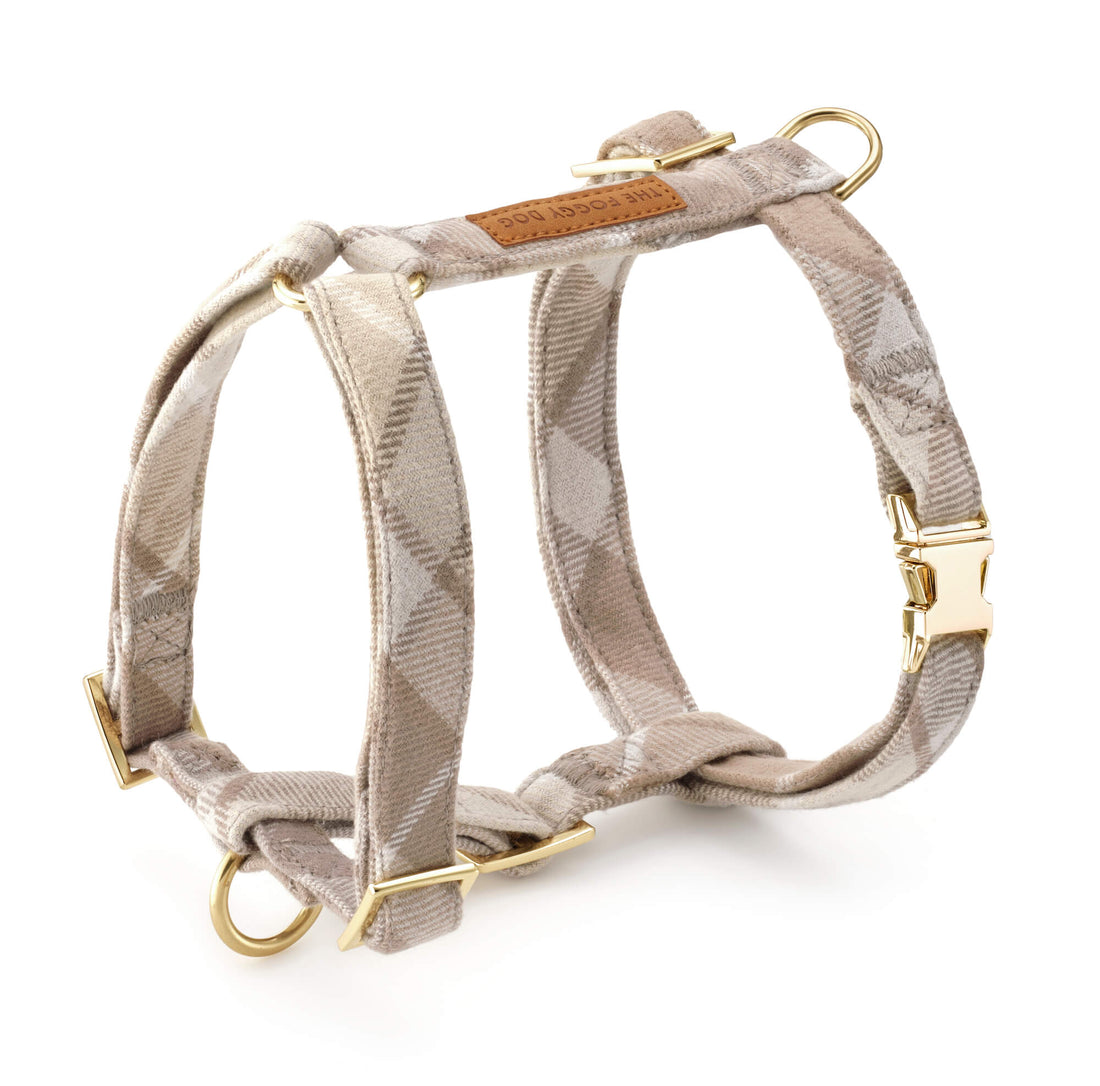 The Foggy Dog Plaid Flannel Dog Harness