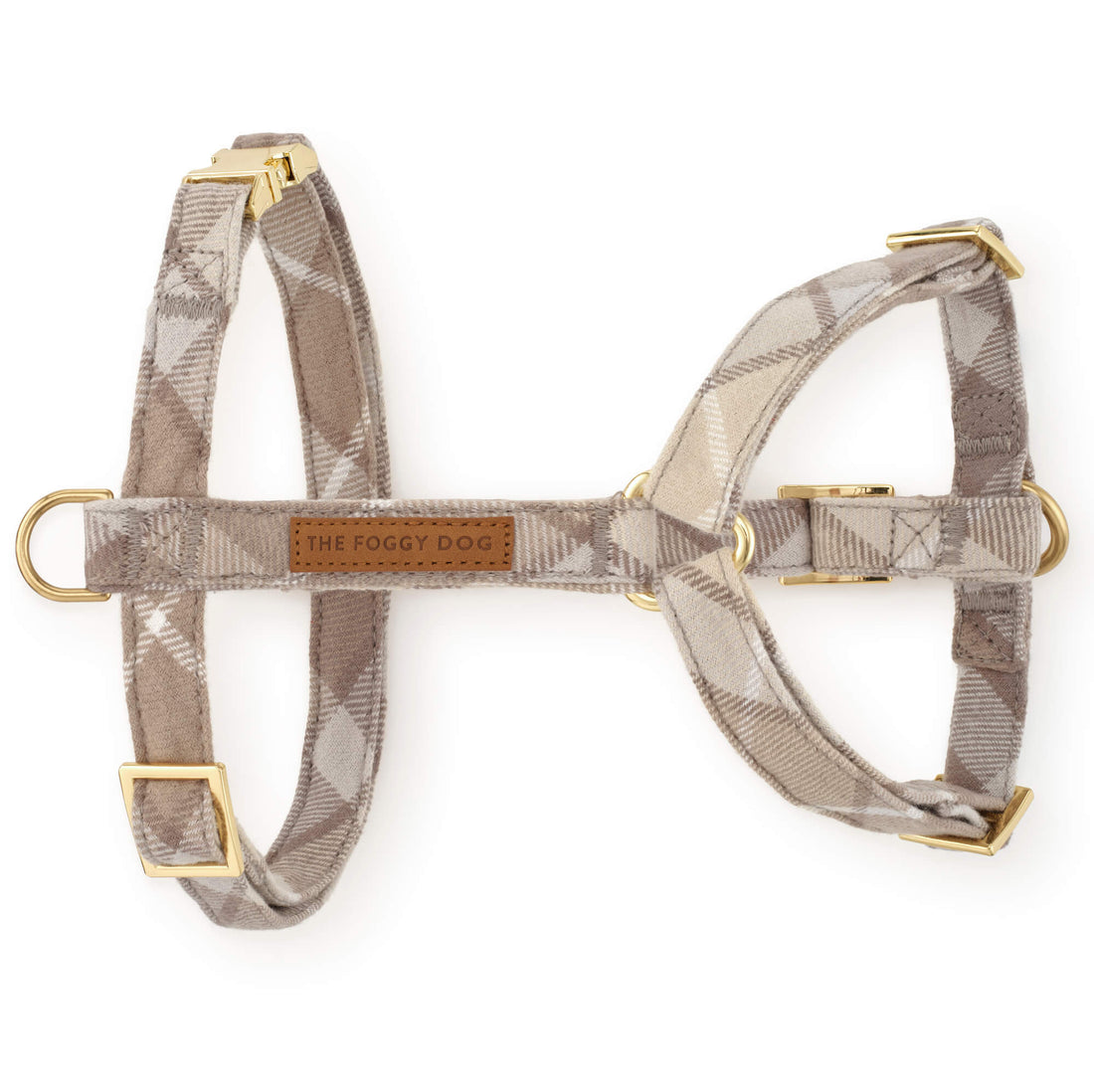 The Foggy Dog Plaid Flannel Dog Harness