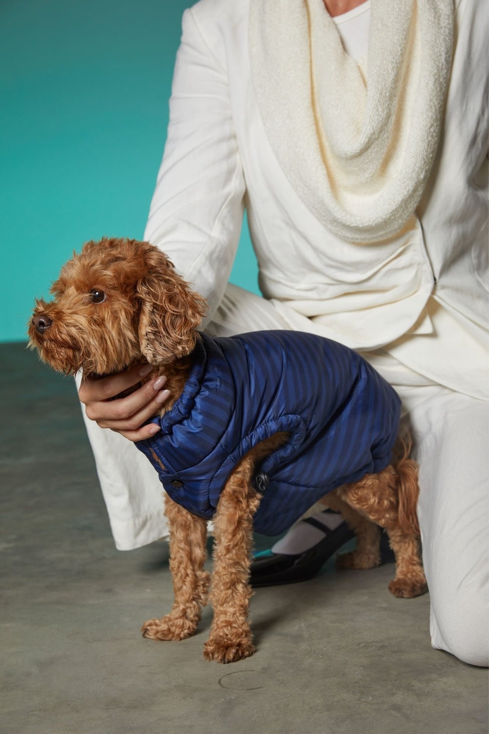 Max-Bone Striped Easy Fit Jacket Blue