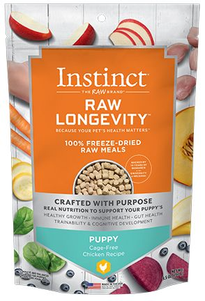 Instinct Instinct Longevity Freeze Dried Raw Meals Puppy Chicken Dog 9.5oz