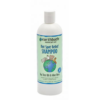 EarthBath Hot Spot Relief-Tea Tree & Aloe Vera Shampoo 16 oz