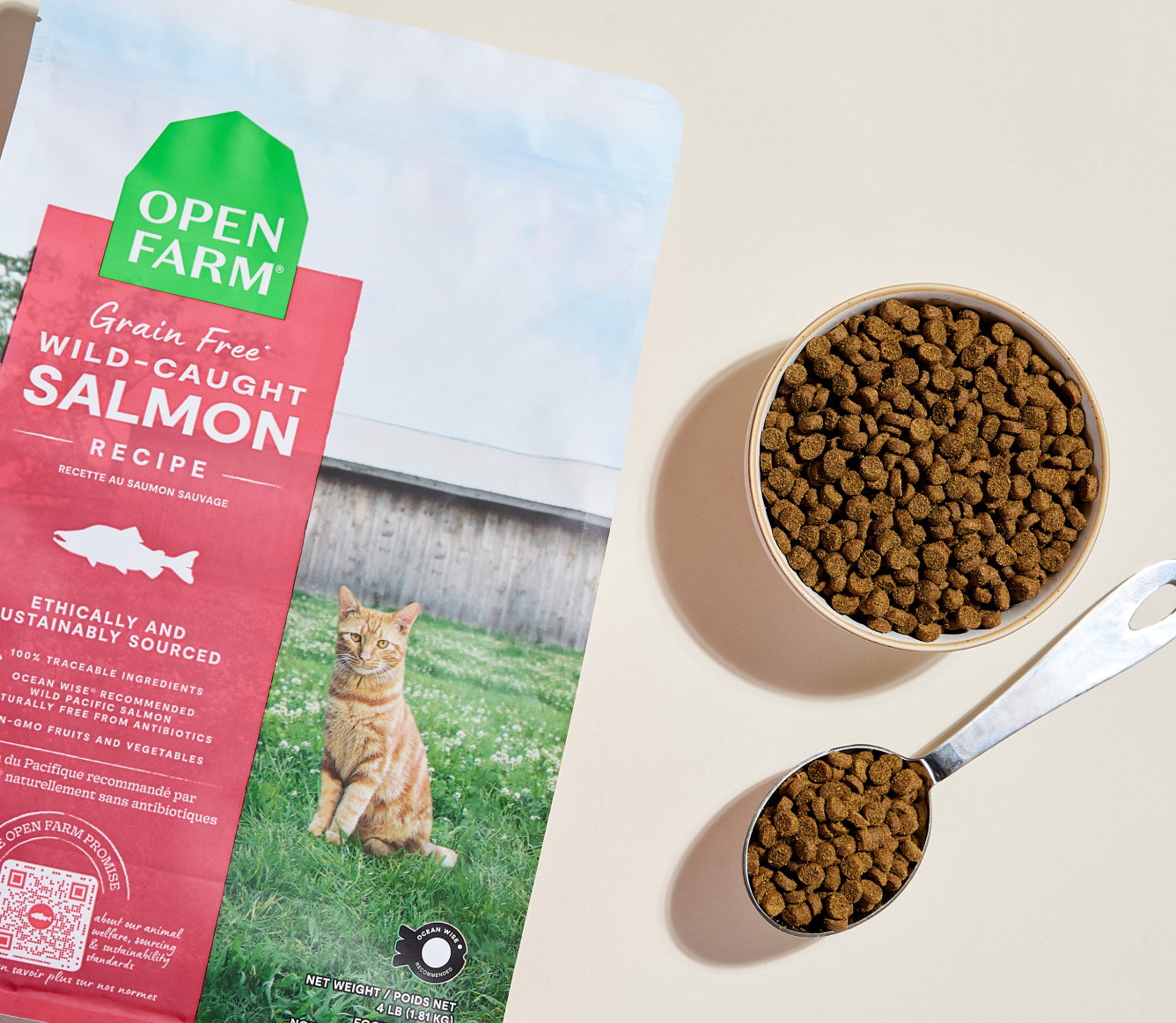 Open Farm Wild-Caught Salmon - Dry Cat Food 8lbs